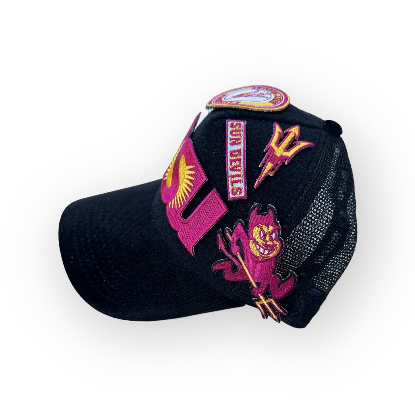 Simple ASU Trucker Hat with Removable Patches