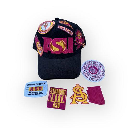 Simple ASU Trucker Hat with Removable Patches