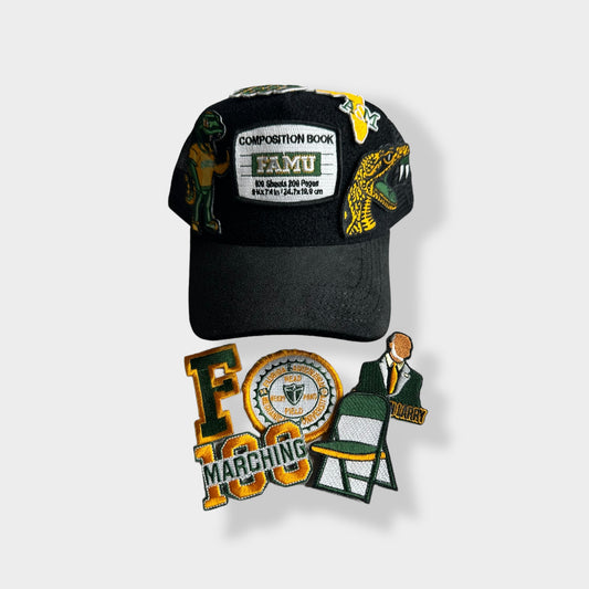 Simple FAMU Trucker Hat with Removable Patches