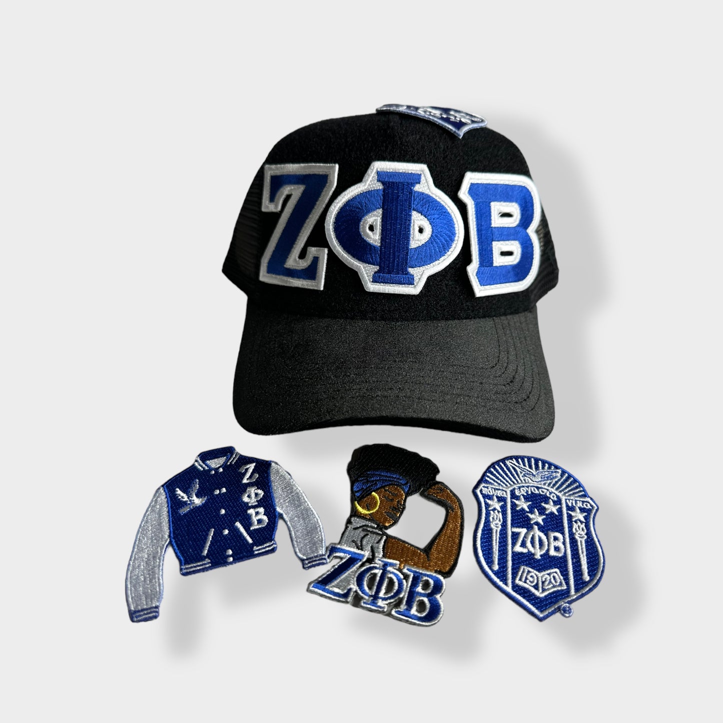 Simple Zeta Trucker Hat with Removable Patches