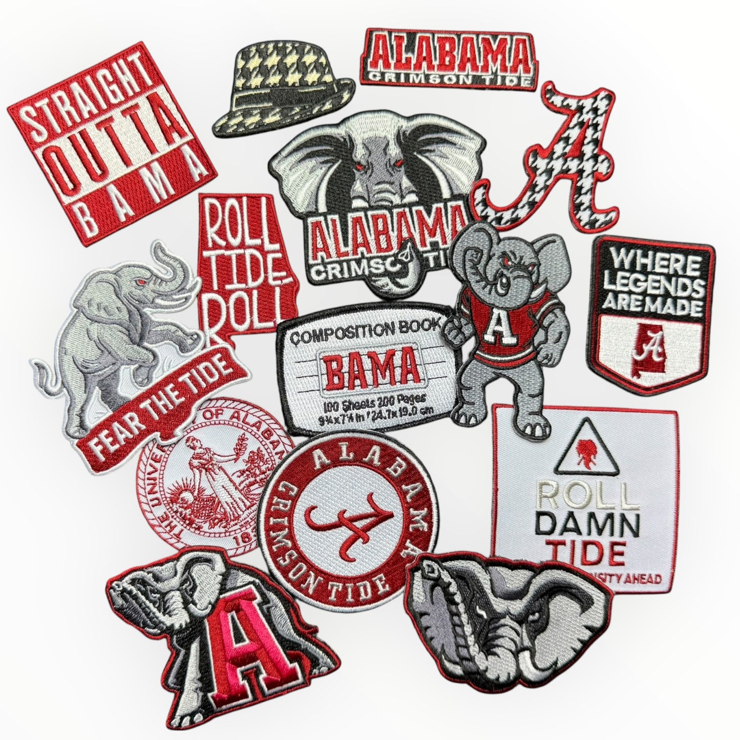 Alabama Roll Tide Patch Pack
